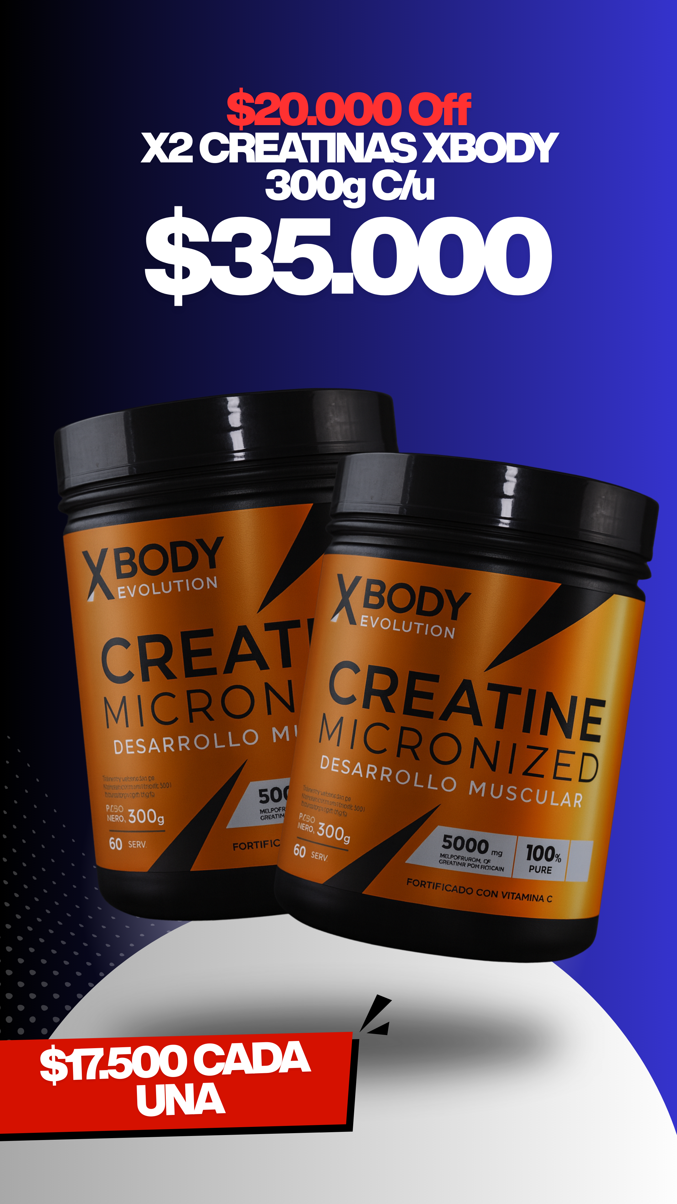 X2 creatinas Xbody 300g