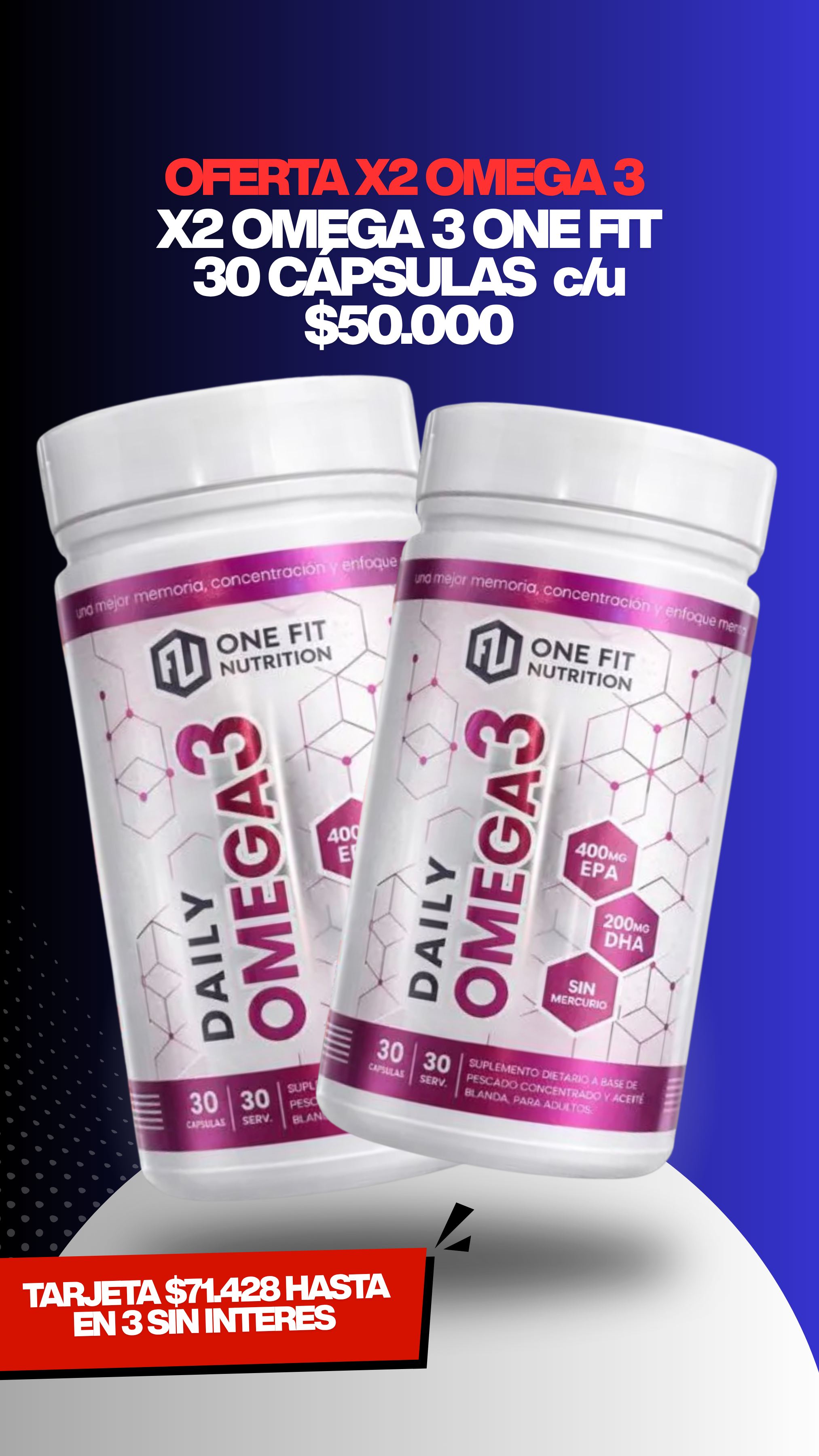 X2 OMEGA 3 ONE FIT