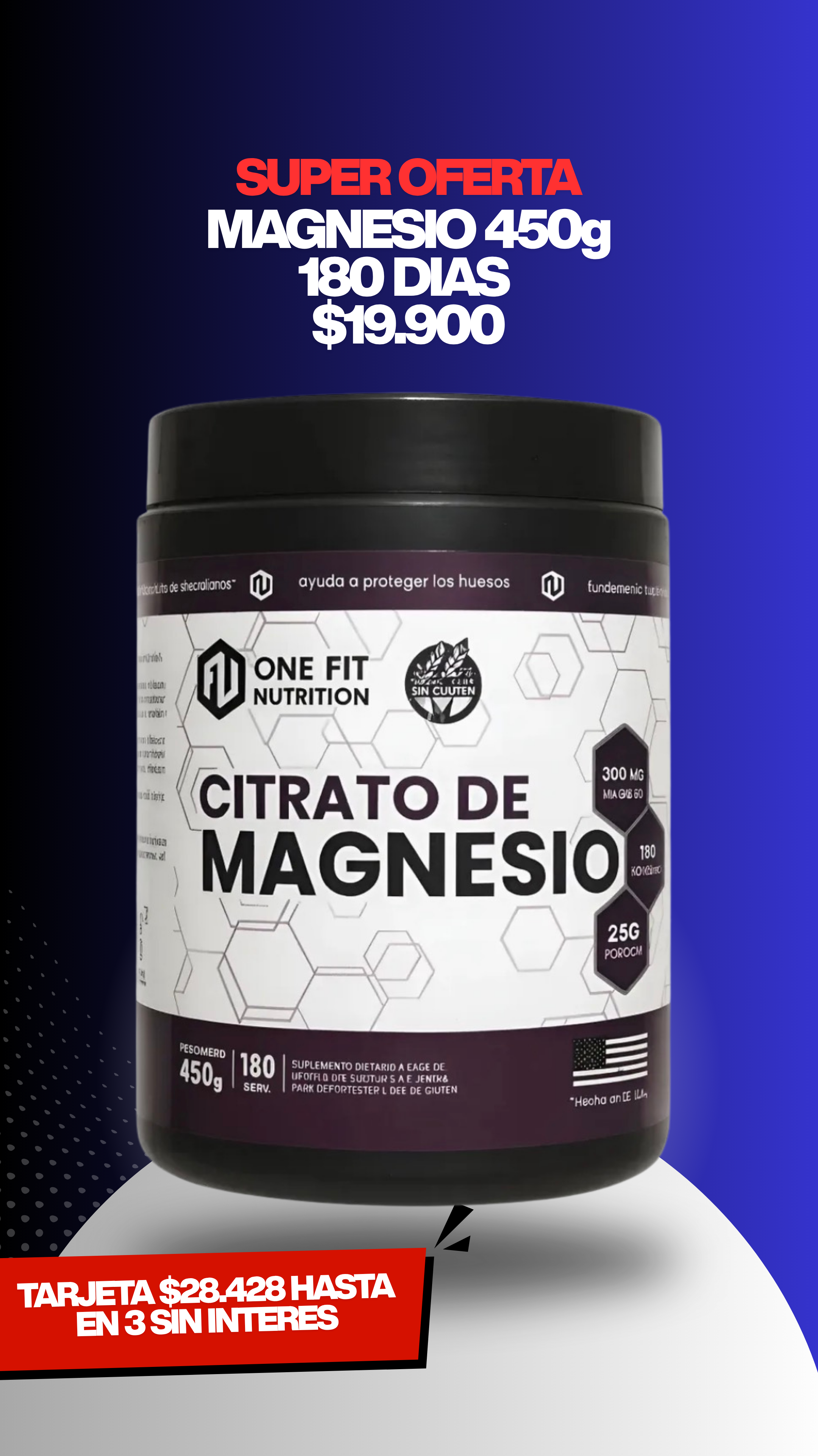 Magnesio 450g One fit