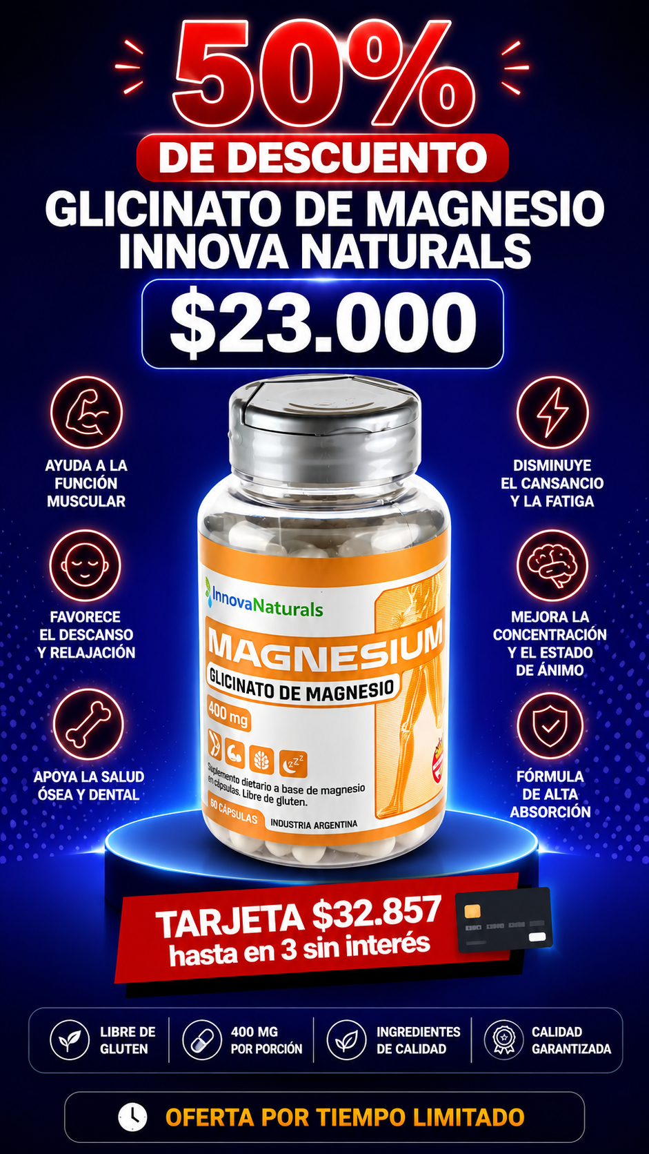 Glicinato de Magnesio Innova