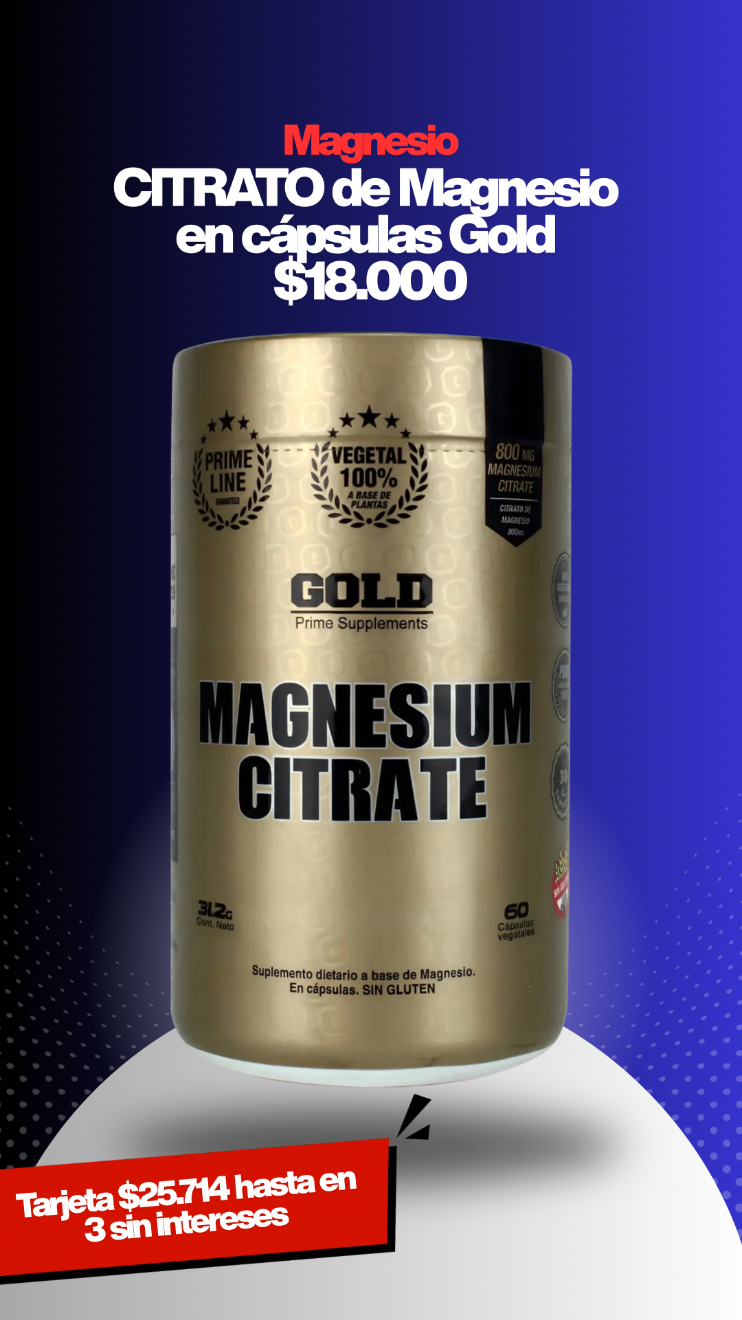 Citrato De Magnesio en Cápsulas